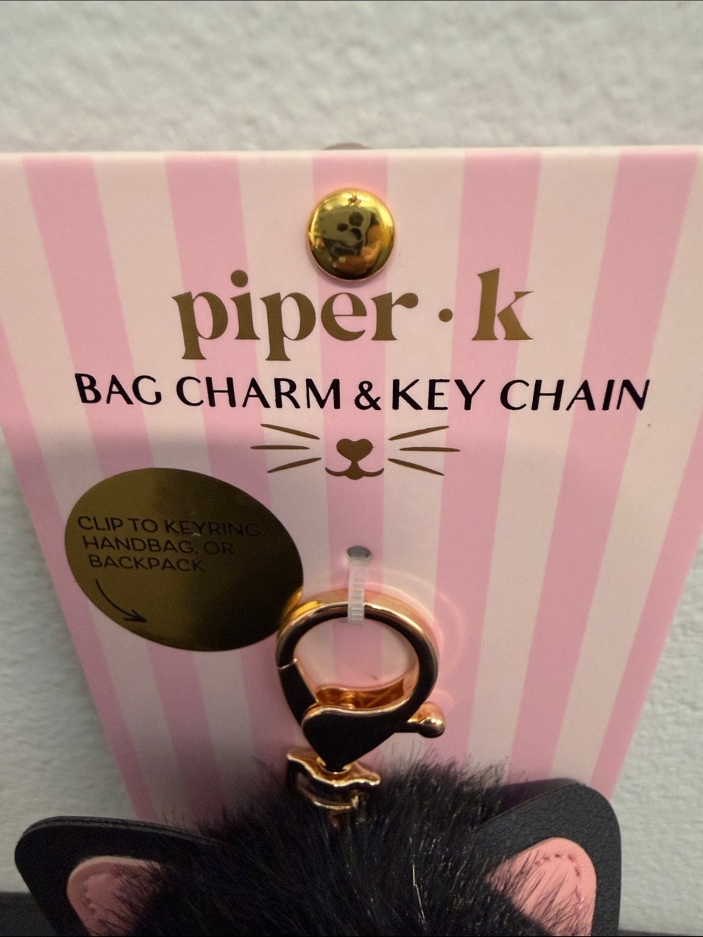 Piper K | Black Cat Pom Pom Bag Charm 🐈⬛ - Picture 3 of 5